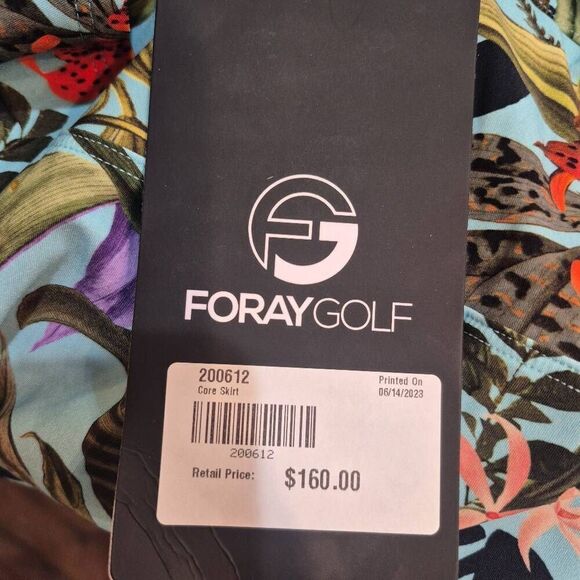 Foray Golf Women's Aqua & Multicolor Floral Hot Tropics Floral Poly/Spandex Skor - Picture 9 of 11